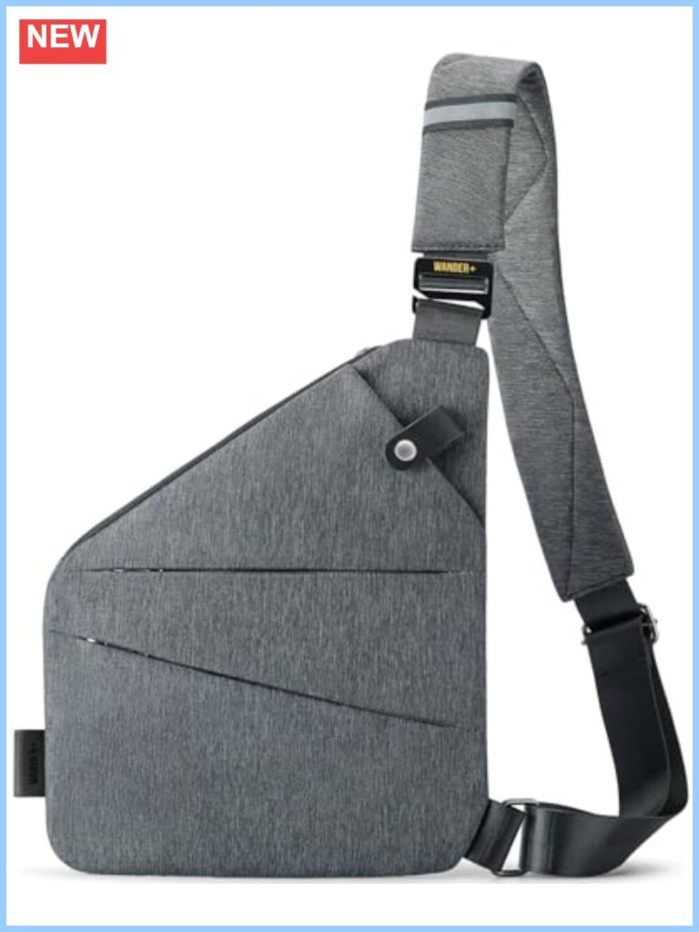 Anti Theft Crossbody Travel Bag Multi Pocket Slim Sling Waterproof for Women Men